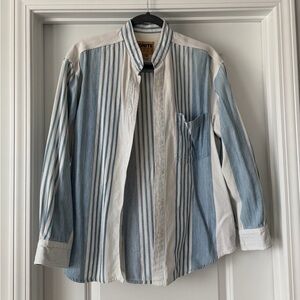 Ignite Basics Vintage Striped Button Down